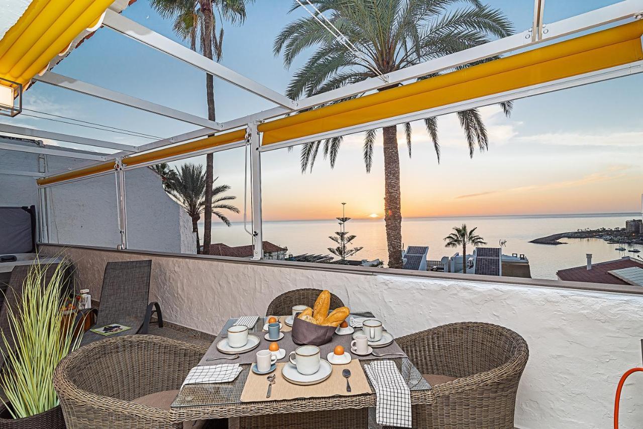 Mogan Luxury Apartment, Sea Views, Jacuzzi And Sauna. Kültér fotó